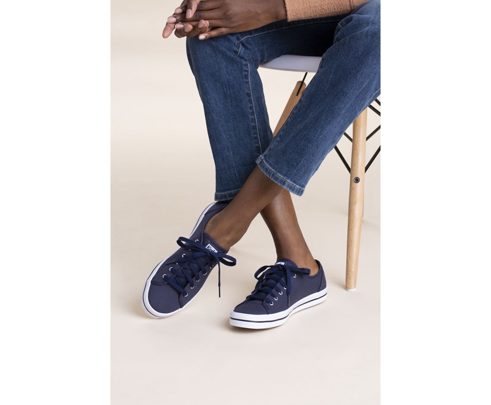 Womens Keds Sneakers - Washable Kickstart - Navy - 3791-XZSPI